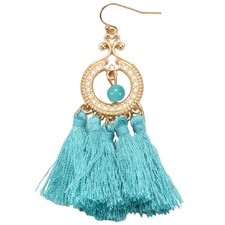 Vintage Fransen lange Quaste Ohrring für Frauen Hochzeit Party Bohemian Schmuck3488