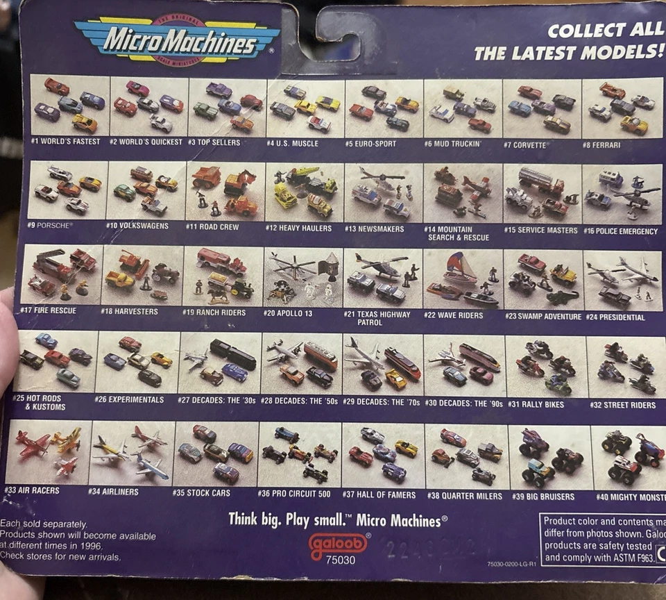 Micro Machines #10 Volkswagen CLASSICS 5 CARS 1996 Galoob VTG 75030 Year - Image 3 of 3