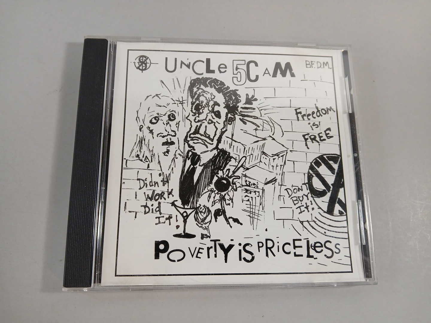 RARE Uncle Scam: Poverty Is Priceless CD Punk Hardcore Skatepunk 