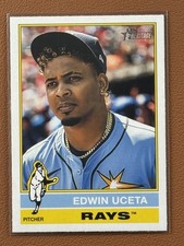 2025 Topps Heritage Edwin Uceta #390 Tampa Bay Rays