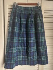 Vintage Pendleton Authentic Maccallum Tartan Pure Virgin Wool Skirt 10 Petite