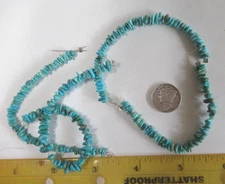 4 KINGMAN TURQUOISE STRANDS = 18" NUGGETS  3 X 2mm to  8 X 5mm  75tcw  #789
