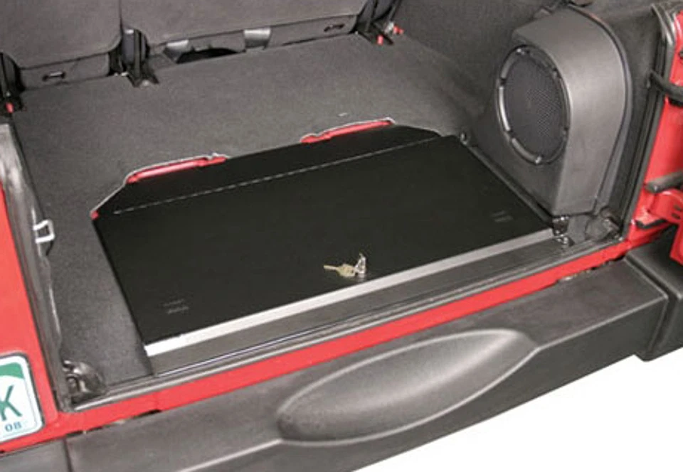 Tuffy 143-01 Black Security Locking Cubby Cover for 2007-2018 Jeep Wrangler JK Foto 3 de 4