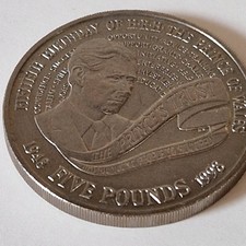 1998 Prince of Wales 50th Birthday &pound;5 Coin