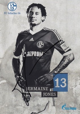 Jermaine Jones Autogrammkarte #13 FC Schalke 04 Handsigniert 2013/2014 #024