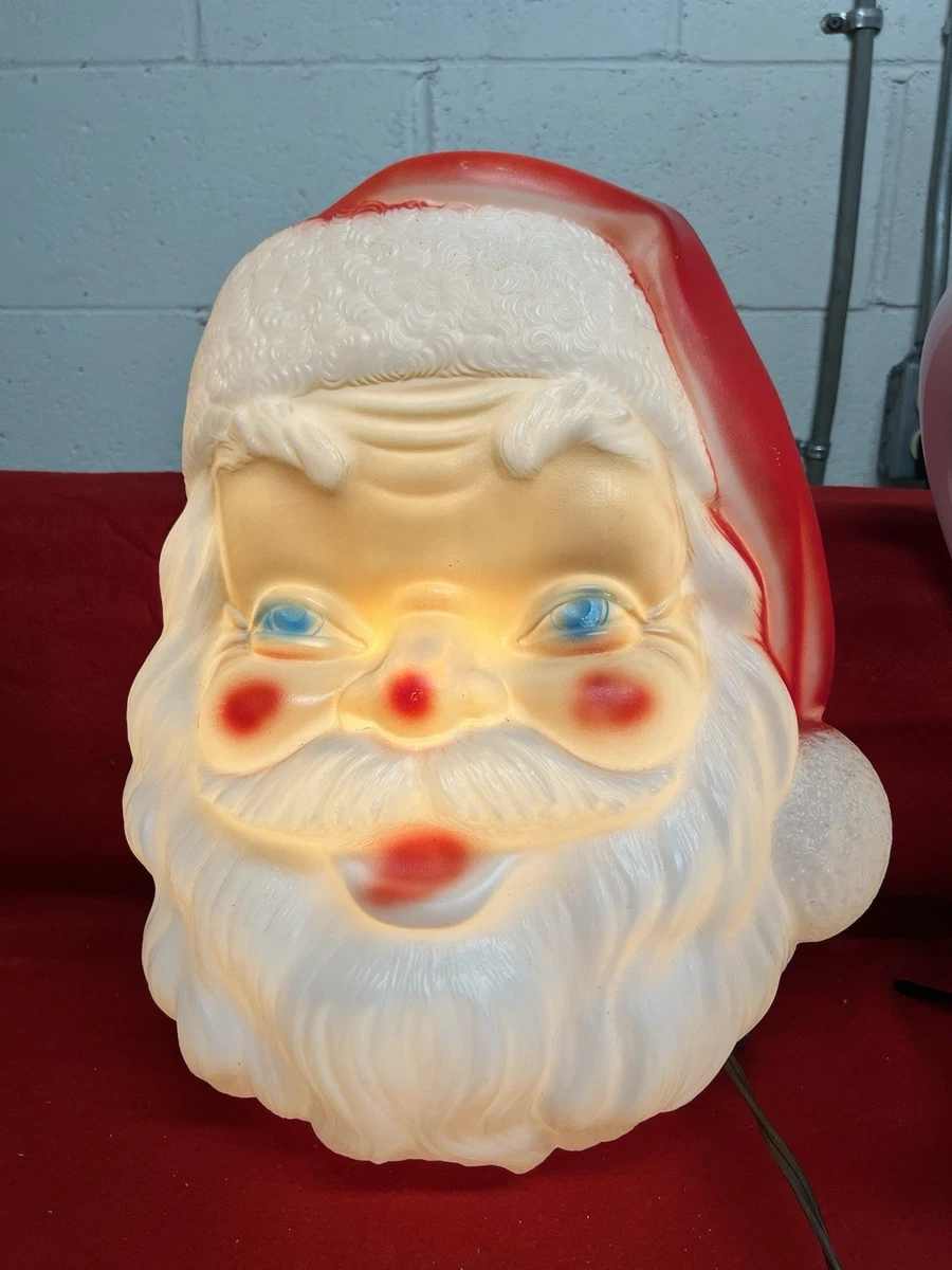 Lighted Santa Face Figures 1991-Now products for sale | eBay
