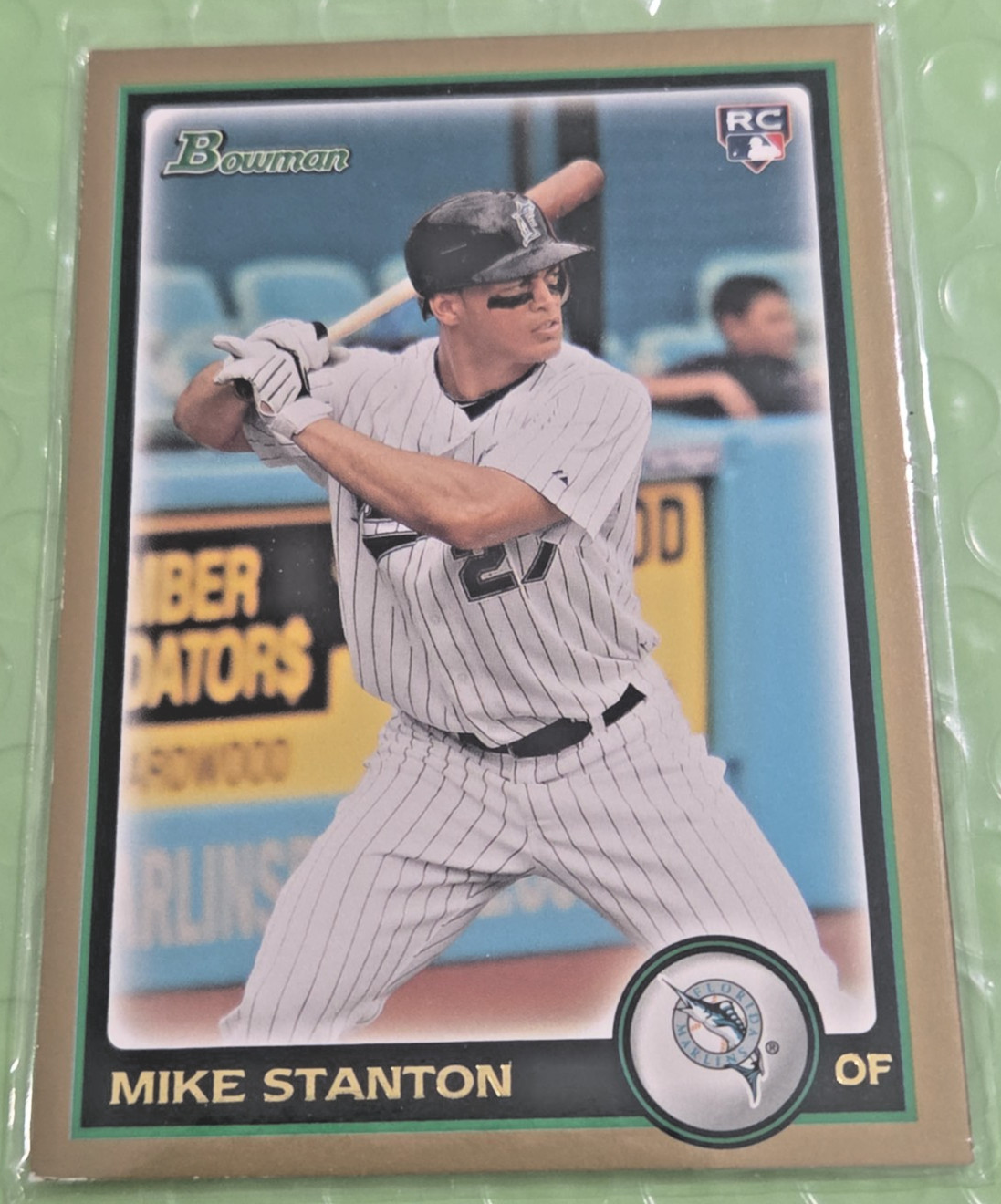 Giancarlo Mike Stanton 2010 Bowman Rookie Gold RC #BDP30 Marlins Yankees