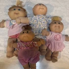 Vintage Cabbage Patch Kids Lot 4 Dolls 2004 Play Along 9” 15” Baby VERY CLEAN
