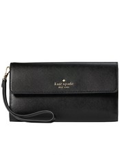 Kate Spade New York Madison Travel Wallet Wristlet Black Saffiano