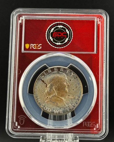 1962 PCGS PR65 Proof Strike Franklin Half Dollar EDC 50C Silver EDC Red Core