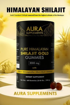Himalayan Shilajit GOLD Gummies, Organic, Extremely Potent, 3000mg.