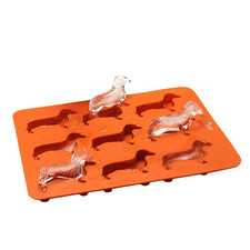 Creative Silicone Dachshund Puppy Shaped Ice Cube Chocolate Cookie Mold DIY Home
