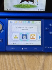 Nintendo 3DS Cobalt Blue Console CTR-001 Works Tested Japan