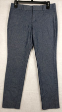 Banana Republic Sloan Pants Womens 2 Blue Slim Straight Leg Dress Work Trousers