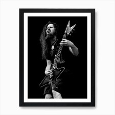 Dimebag Darrell Line Art 2 Kunstdruck gerahmtes Wandbild Poster Leinwanddruck Bild