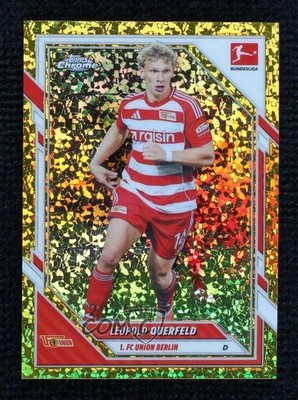 2025 Chrome Bundesliga Gold Mini-Diamond Refractor 21/50 Leopold Querfeld 10yl