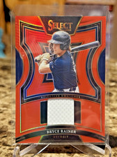 2025 Panini Select Bryce Rainer /99 Red Prizm Selective Swatches Jersey Patch