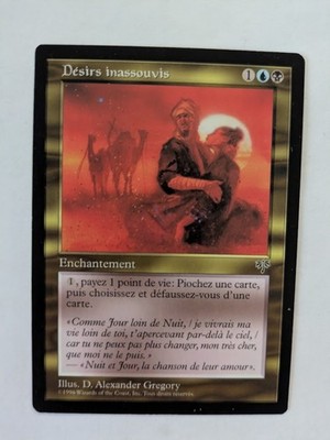 French Unfulfilled Desired Mirage MTG NM Free shipping with tracking
