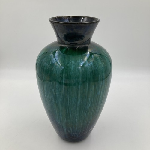 Blue Mountain Pottery große grüne Tropfglasur Vase - 33 cm hoch - Bild 4 von 15