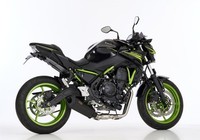 Shark DSX-10 Auspuff Komplettanlage Schwarz Passend FüR Kawasaki Z650 2023-2026