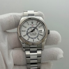 Rolex Sky Dweller 326934 42mm White Dial 18k Gold Stainless Steel Box Paper 3