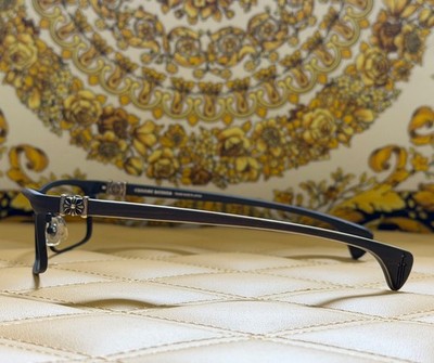 Chrome Hearts FERRANAL Eye Glasses 55 [] 16-140 Wood and Sterling Silver RARE
