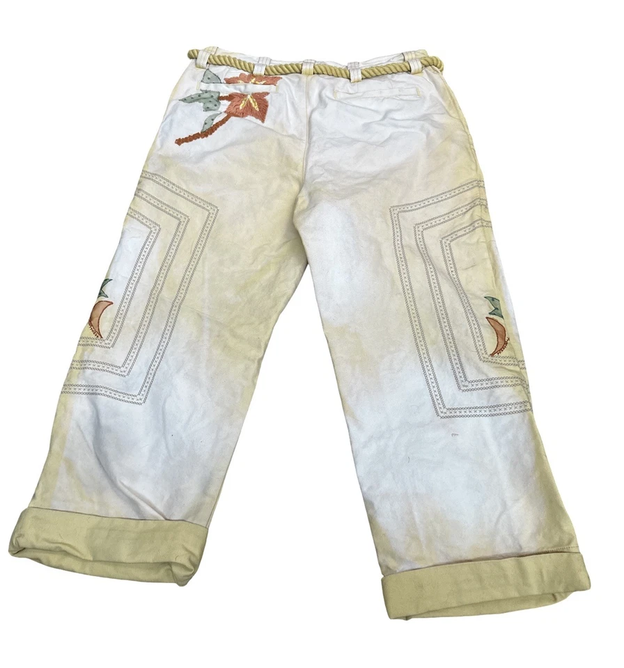 Free People We The Free Electric Sands Embroidered Pants Women’s Size 8 - Image 3 of 4