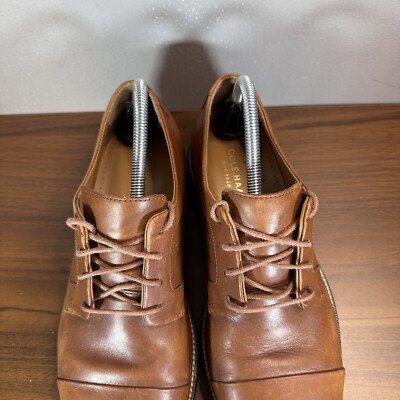 Cole Haan Shoes Mens 9.5 M Grand OS Oxford Brown Leather Cap  display picture 3