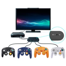 NGC CONTROLLER ADAPTER 4 PORT / CONTROLLERS FOR NINTENDO SWITHCH WII U & PC US