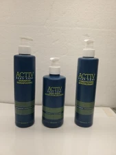 3 PACK ACTIV Body Care Shampoo - Hand Wash - Conditioner Revitalisant 12.17fl Oz