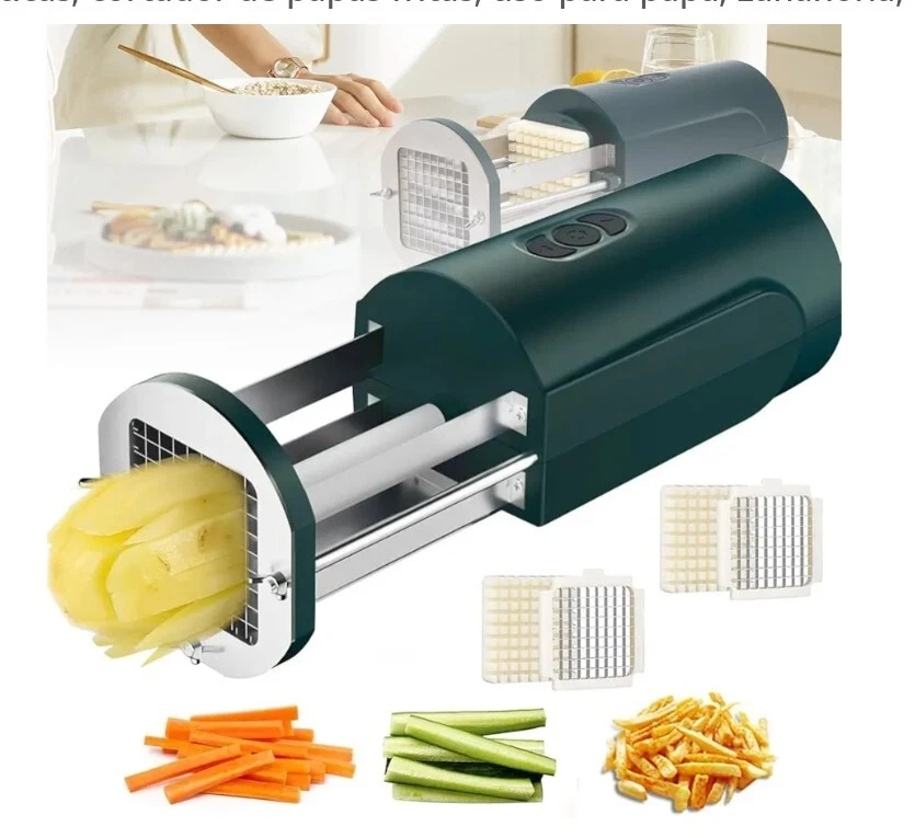 Electric French Fry Cutter Cortador eléctrico de papas fritas, profesional Acero