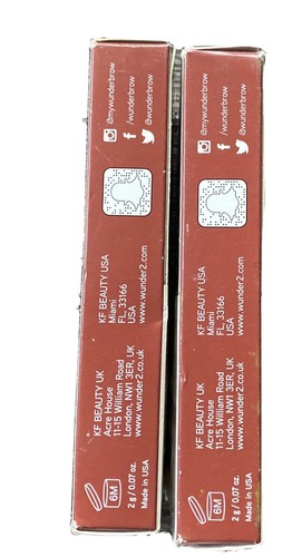 Wunder2 Wunder Brow Fiber Filler Burnette 0.07 oz EACH Lot Of 2 New - Picture 2 of 6
