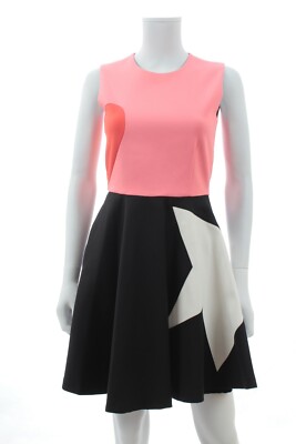 MSGM Star and Heart Kleid / Pink, Schwarz / UVP: 550,00 £