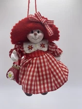 Kurt S Adler Christmas Ornament Vintage Old World Christmas Snowman Girl Rare