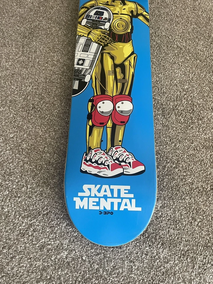 Raro Patín Mental D3-PO Star Wars R2-D2 C3-PO SB Deck Santa Cruz Powell Peralta Foto 2 de 3