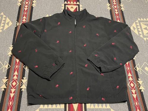 Golf Full Zip Long Sleeve Black Jacket 