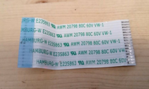 Nappe 45 pins HAMBURG-W E235863 AWM 20798 80C 60V VW-1 / 75mm x 23mm
