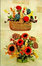 National Handcraft Institute Braided Bouquets Postcard unused (24171)