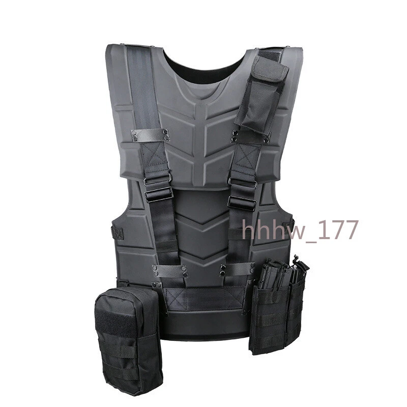 Military Tactical Vest Armor Vest Combat EVA Protection Equipment Plate Carrier - Image 3 of 4
