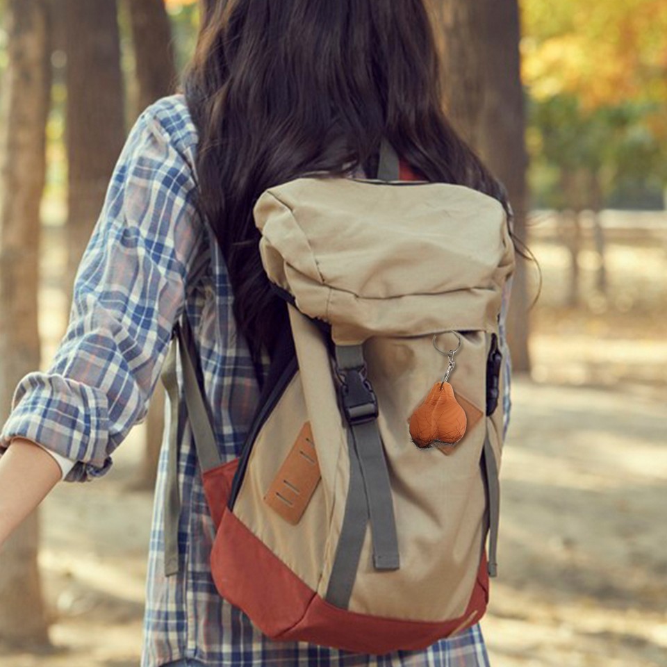 Unique Shape Keychain Key Ring Pendant Funny for Car Rear View Mirror