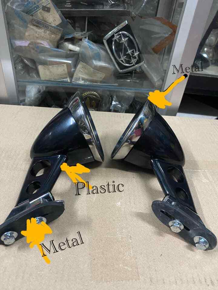 JDM Style Fender Mirror Set – Fits Datsun 240z 260z 280z 280zx 510 620 B110 – Manual Fold