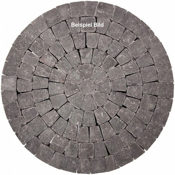 Betonpflaster Bela Gekollert Grau-Anthrazit-Nuanciert Kreis D=230 Cm-image