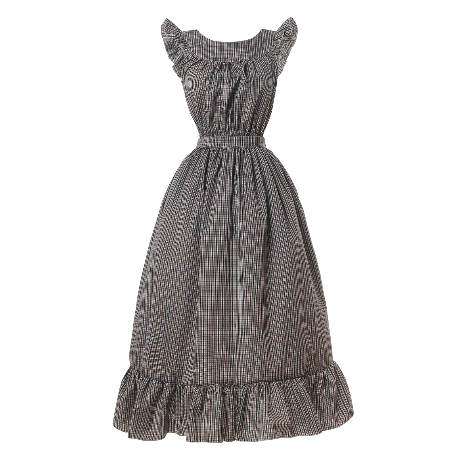 Pioneer Prairie Colonial Apron Civil War Reenactment Dress Acc White Maid Apron eBay