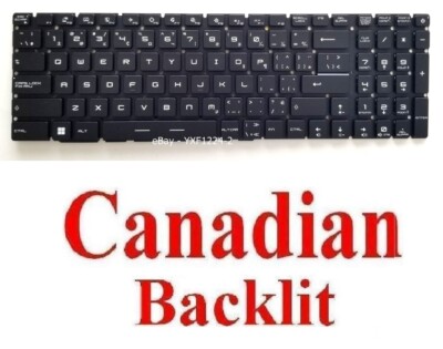 Keyboard for MSI Raider GE76 LEOPARD GP76  VECTOR GP77 13V - CA Per-Key RGB