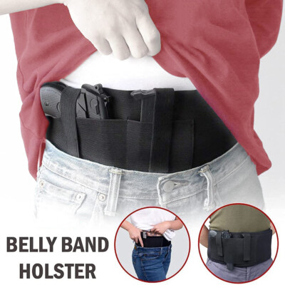 Tactical Belly Band Holster Concealed Hidden Carry Hand Gun Draw - Main Image