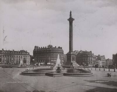 Vereinigtes Königreich London Trafalgar Square altes Foto LSC 1890
