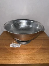 Mid Century Modern Hand Forged Boehner-Wanner Aluminum Punch Bowl Norwalk CT (E3