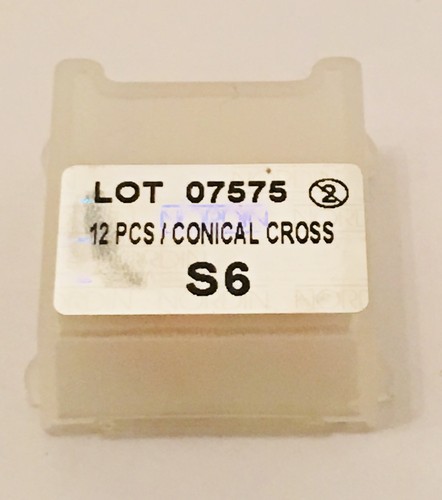 Poteaux à vis dentaires plaqué or tête croisée Dentatus type S6 12/kit marque NORDIN - Photo 2/5