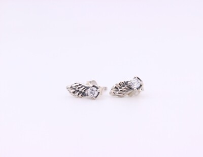 Pandora Authentic Sterling Silver Pandora Angel Wing Earrings