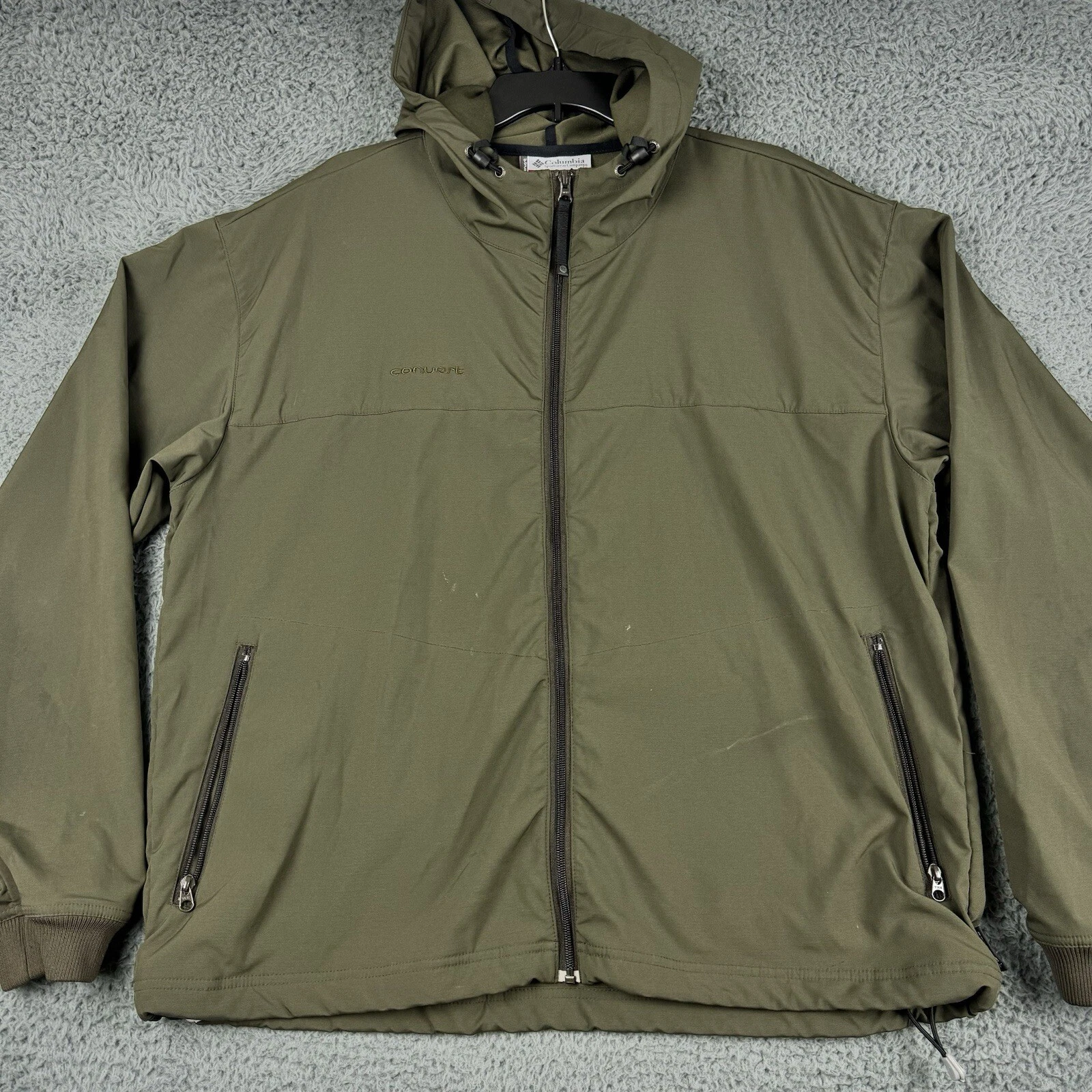 Vintage Columbia Jacket Mens Extra Large Green Convert Board Wear Home Outdoors